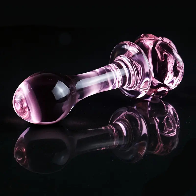 Plug en verre Rose